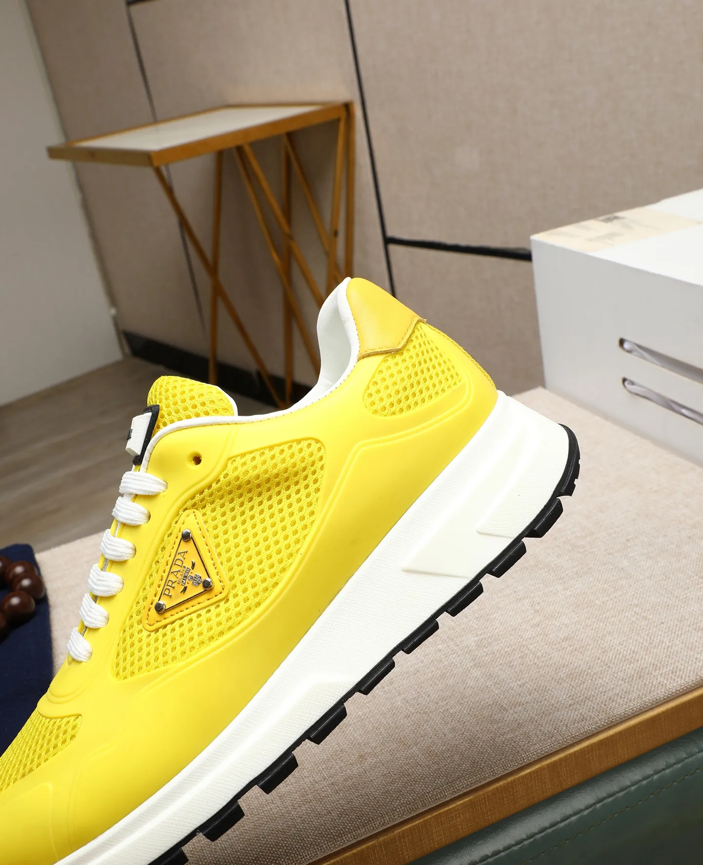Men's shoes 💰580 [PRADA] Prada - High-end quality original order - Upper: 🔝 silk calfskin, brand canvas cloth, brand metal fasteners - Lining: mesh, foot pads; top-grade cowhide - Outsole: ultra-light TPU foam; molded outsole - Ultra-high quality control·Fine workmanship: highlighted (high-end·luxury·grade) -Size: 38-44 (45 can be customized) Wang
